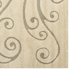 Modway - Jubilant Pousse à la Vigne Défilante Tapis de 5 pi l x 8 pi L - Crème et beige-Texture distinctive haute-basse