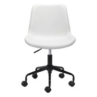 Zuo - Byron Chaise de bureau - Blanc-Moelleux et durable pour un confort quotidien exceptionnel