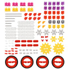 Learning Advantage - edxeducation Mes Engrenages - Ensemble d'animaux - Ensemble de 122-Explorez les causes et les effets: - Utilisez ces modèles d'équipement pour enseigner aux enfants que les actions et la conception affectent les résultats. Développer la curiosité, l’attention aux détails et le jeu intentionnel.
