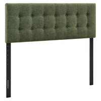 Modway - Emily Tissu tapis Tête de lit pleine grandeur, Feuillage-Tissu de type lin haut de gamme