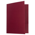 JAM PaperMD – Chemise fini lin à deux pochettes, bourgogne, paquet de 12-Taille : 9 x 12 po