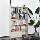 HOMCOM - Bibliothèque d’angle, séparateur de pièce gain de place pour bureau à domicile - chêne-Assemblage requis 