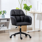 HOMCOM - Fauteuil de bureau pivotant à hauteur réglable - noir-Hauteur réglable de 18,5 po à 21,7 po (47-55 cm) pour s’adapter à votre style d’assise