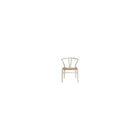 Wishbone – Chaise d’appoint AP6108W, blanc-Dotée de pieds coniques et de corde naturelle