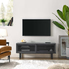 Modway - Kurtis 47 po Meuble TV, Fusain-MDF et panneau de particules