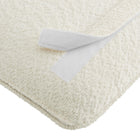 Modway - Anela Fixé au mur Chenille recouverte Tête de lit jumelée, Noyer à la crème-7