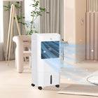 HOMCOM - refroidisseur d’air évaporatif 31 po avec oscillation à 60° et réservoir d’eau de 4 gal - blanc-3 modes : normal, naturel et nuit. 3 vitesses 