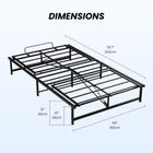 MotionGrey - Cadre de lit réglable Queen - Base de lit électrique avec télécommande filaire et réglage tête/pieds - Queen - Noir-8