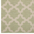 Modway - Cerelia Treillis marocains intérieurs et extérieurs Tapis 9 pi l x 12 pi L - Beige et vert clair-Haute densité / Tissé à la machine
