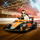 Qaba - Voiture électrique 12V pour enfants avec télécommande pour 3-5 ans - orange-Design épuré et double moteur offrant une expérience de conduite excitante 