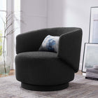 Modway - Celestia Tissu Boucle Chaise pivotante - Noir-Base pivotante à 360º