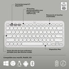 Logitech - Pebble 2 Combo for Mac, clavier et souris sans fil - Blanc-Optez pour la durée: utilisez le clavier Bluetooth avec une autonomie de 3 ans et la souris avec une autonomie de 2 ans pour une utilisation sans souci pendant des heures, piles incluses.