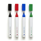 TRU RED - Marqueurs à Effacement Sec - Pointe Biseautée - Couleurs Variées - Paquet de 4-Couleurs vives et éclatantes qui s’effacent proprement