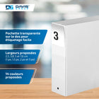 Davis Group Super économie, Reliure à anneaux ronds 3 po, paquet de 6 – Blanc-Anneau Rond, Non-Verrouillage