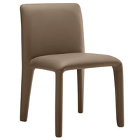 Modway - Rhodes Cuir végétalien rembourré Chaise à manger - Brun champignon-Chaise de salle à manger entièrement rembourrée