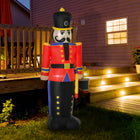 HOMCOM - Décorations gonflables éclairées d'extérieur de 6 pieds de haut pour Noël - - Noir-Se gonfle automatiquement en quelques minutes ou lorsqu'il est branché 