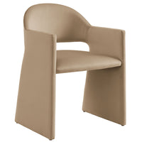 Modway - Talia Performance Velvet Fauteuil à manger - Taupe-Velours de performance résistant aux taches
