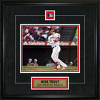 Mike Trout Pin & Plate Angels - Impression encadree - 18" x 18"-Qualité supérieure - 8x10 framed