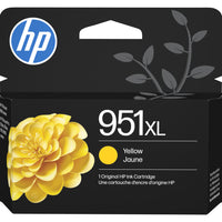 HP 951XL Cartouche d’encre jaune à rendement élevé d’origine (CN048AN)-Couleurs: Jaune