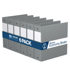 Davis Group Super économie, Reliure à anneaux ronds 3 po, paquet de 6 – Gris-3 Reliure À Anneaux