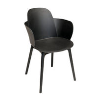 Dura Housewares - Ensemble de 4 chaises noir Granada - black - paquet de 4-Design moderne et décoratif