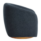 Modway - Holland Pivot Tissu chenille Fauteuil - Marine-Base pivotante pour cadre en bois