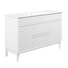 Modway - Render 48" Vanité de salle de bain à un seul lavabo - Blanc blanc-Matchs non inclus