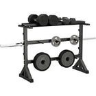 Soozier - Support De Poids Pour Disques - Haltères - Barres - Capacité 1100 Lb-Le design multifonctionnel organise efficacement les équipements de gym  