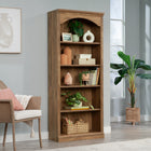 Sauder - Bibliothèque Arch à 5 tablettes - Mangue Sindoori-étagères réglables: trois étagères réglables pour des options de rangement flexibles. Chaque étagère réglable a une capacité de poids maximale de 25 lb