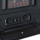HOMCOM - Foyer électrique portatif sur pied 16 po, 750/1500 W, noir-Couleur : noir  