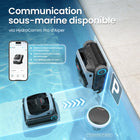 Aiper - Nettoyeur de piscine robotisé sans fil Scuba N1 Max avec navigation intelligente, nettoyage horizontal de la ligne d'eau-Les dimensions sont 19,2 x 16,5 x 9,6 pouces