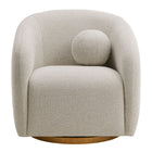 Modway - Holland Pivot Tissu chenille Fauteuil - Gris colombe-7