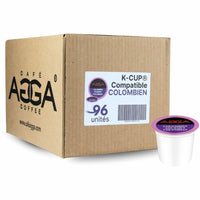 Agga - Capsules K-Cup colombiennes - Moyen - Paquet de 96-Colombian Gourmet - Kosher - 96 / Boîte