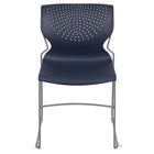 Flash Furniture - Chaise empilable marine à dossier complet de la série HERCULES, cadre enduit de poudre grise, paquet de 5-Ensemble de 5 chaises empilables polyvalentes