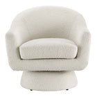 Modway - Astral Tissu Boucle Chaise pivotante - Ivoire-7