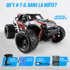 MotionGrey - Camion monstre tout-terrain RC 1:18 - Voiture télécommandée haute vitesse 4 roues motrices - Rouge-7