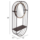 Zuo - Étagère miroir Saroni - Gris antique-7