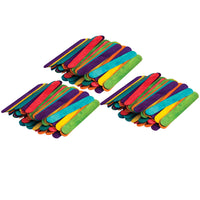 Teacher Created Resources - Bases des STEM Bâtons d'artisanat géants multicolores - 3 paquets de 200-Bases des STEM