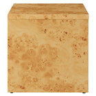 Modway - Hudson Bois de burl à 1 tiroir Table de chevet, Naturel-Glissières de plancher sans marquage
