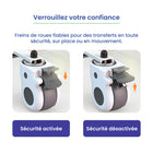 Mobile Patient Lift - Élévateur de patient Freedom Everylift avec siège à sangle-Longueur de base : 31,9″ (81 cm)