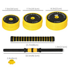 Soozier - Ensemble Haltères & Barre Réglable 66 Lbs, Disque 66 Lbs, Pince De Barre, Barre Pour Entraînement De Force, Entraînement Complet Du Corps-Sable de fer avec plastique PP pour éviter d’endommager le sol, adapté à une utilisation à domicile  