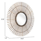 Zuo - Miroir Dimond - Or-7