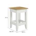 Modway - Sunbrook Tabouret de cuisine - Oak White-MDF, panneau de particules et papier stratifié