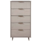 Manhattan Comfort - Granville commode haute et étroite moderne 23,62" - gris clair-Moderne-contemporain avec une touche de glamour - commode haute et étroite pour chambre