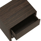 Manhattan Comfort - Ensemble moderne Linda 2 pièces : commode et table de chevet - Noyer brun-La texture riche du grain de bois apporte chaleur naturelle et dimension