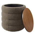 Modway - Mezzo Manche Tissu Boucle Ottoman de stockage - Caillou-7