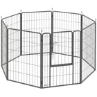 PawHut - Parc à chiens pliable robuste 8 panneaux - 39 po H-Huit panneaux configurés en différentes formes pour des installations polyvalentes