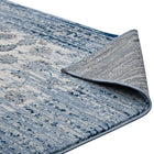 Modway - Chiara Treillis floraux vieillis contemporains Tapis de 5 pi l x 8 pi L - Bleu marocain et ivoire-Haute densité / Tissé à la machine