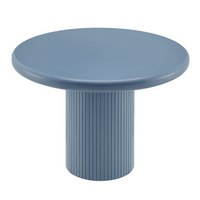 Modway - Belmonte 45 pouces Bois laqué Table à manger ronde à piédestal - Bleu d'eau calme-Table ronde à manger