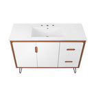 Modway - Energize 48" Vanette de salle de bain - Blanc cerise-8